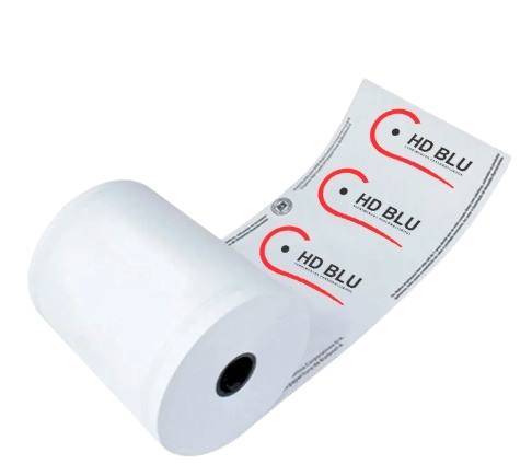 Bobina térmica personalizada com logo